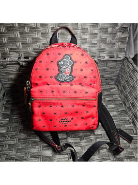Coach x Disney Mickey Mouse Bandana Charlie Backpack